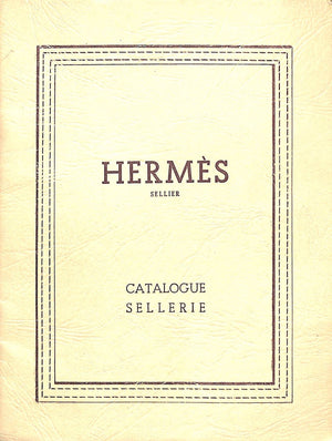 "Hermes Catalogue Sellerie"