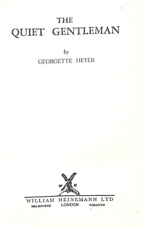 "The Quiet Gentleman" 1951 HEYER, Georgette