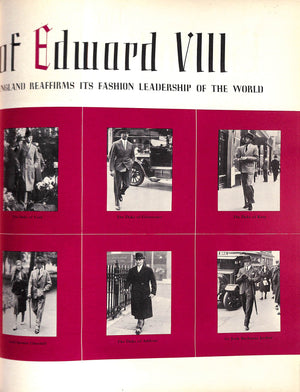 "Apparel Arts Esquire Vol VII 1937 Advance Spring Coronation Number Edward VIII"