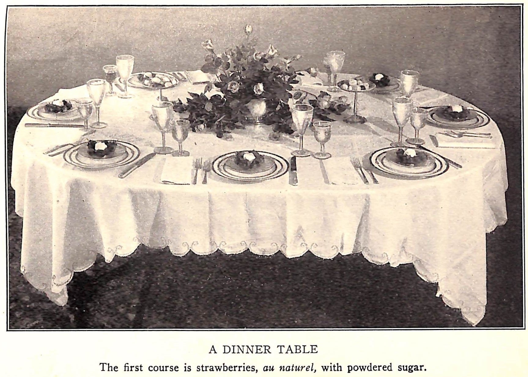 "Table Setting And Service For Mistress And Maid" 1934 LUTES, Della Thompson
