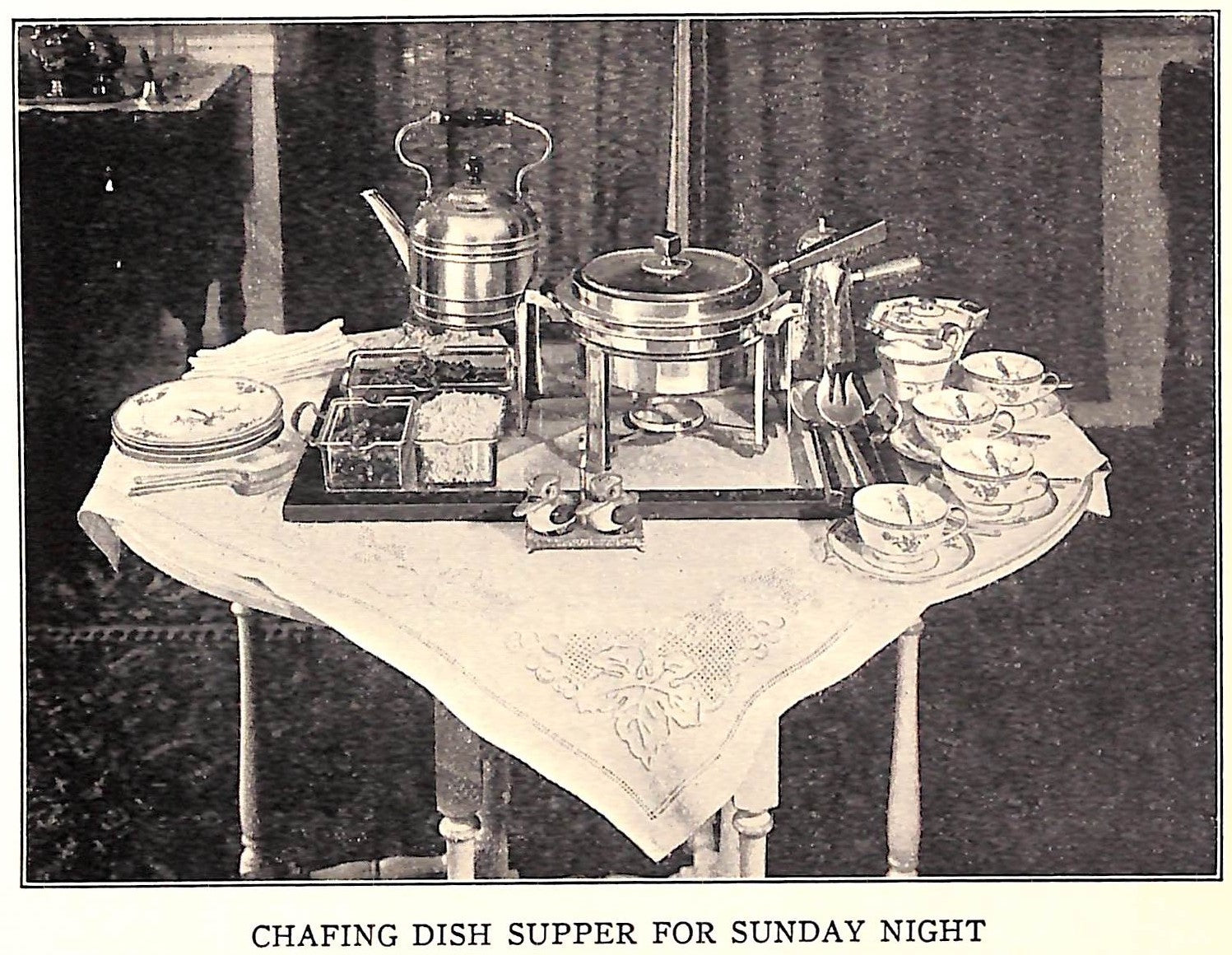 "Table Setting And Service For Mistress And Maid" 1934 LUTES, Della Thompson