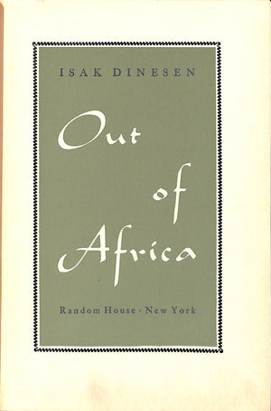 "Out of Africa" 1938 DINENSEN, Isak