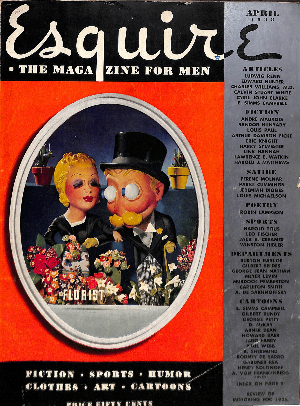 "Esquire: The Magazine For Men" April 1938