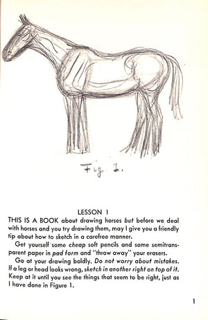 "Draw Horses: It's Fun And It's Easy" 1949 BROWN, Paul (SOLD)