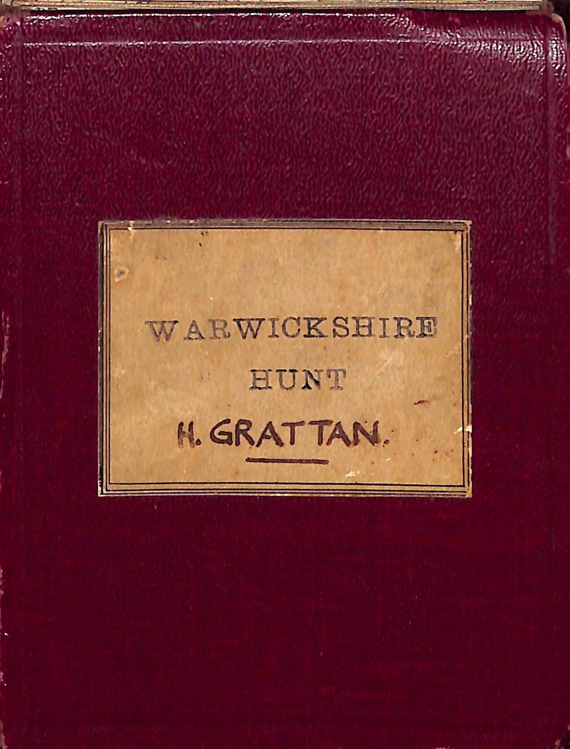 Warwickshire Hunt: H. Grattan