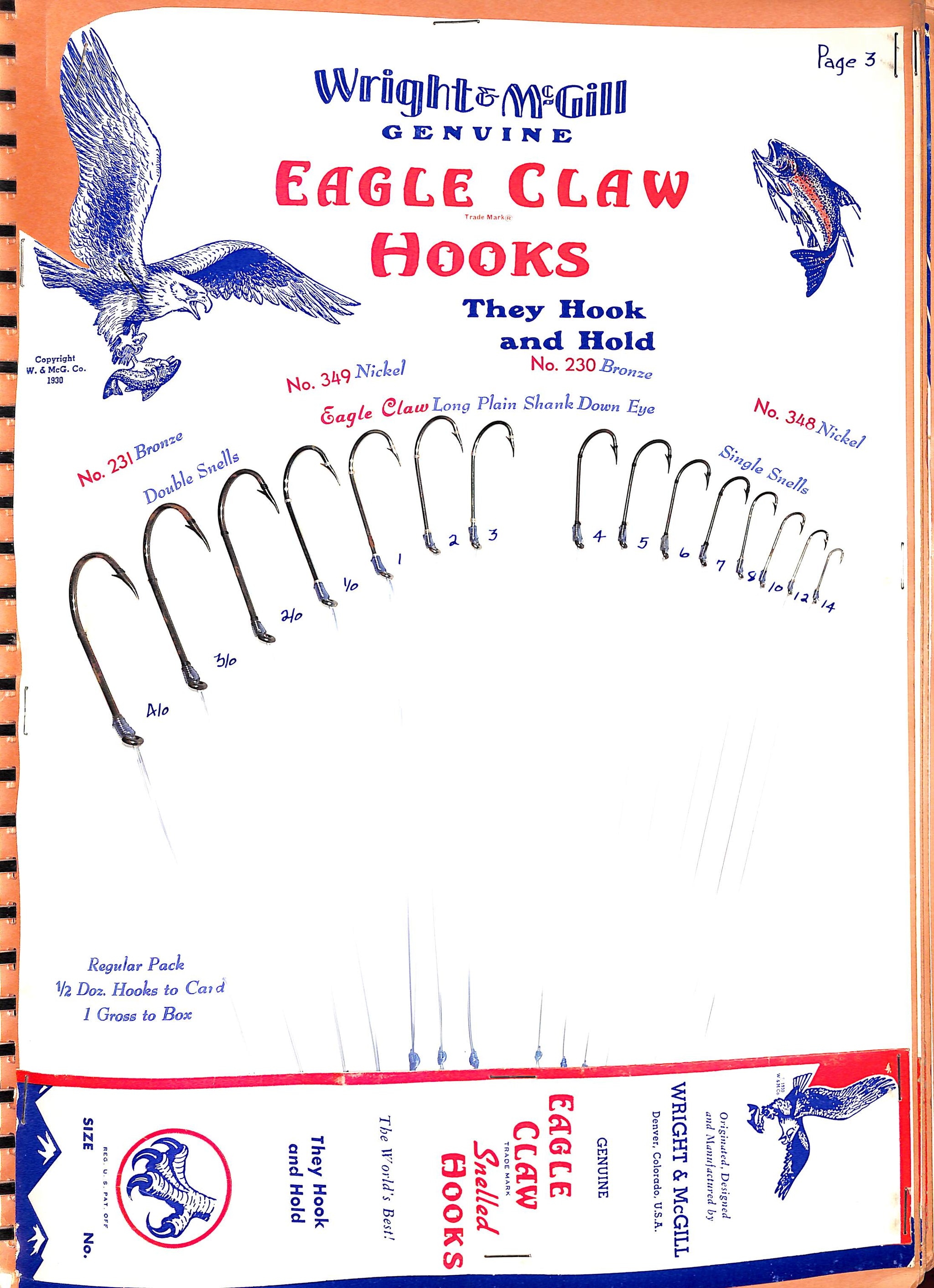 eagle mills fish hooks Wright & McGill: The Mark Of The World's Best Tackle"