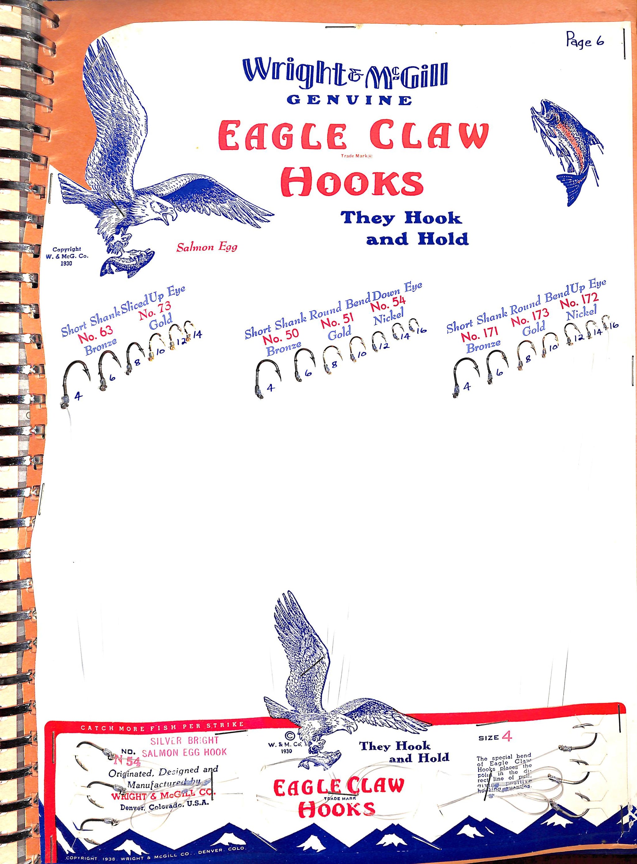  Eagle Claw Classic Hooks (100-Pack), Size 3/0,Bronze