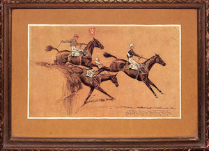 Pair x Grand National Steeplechasing Scenes' 1931 by Paul D. Brown