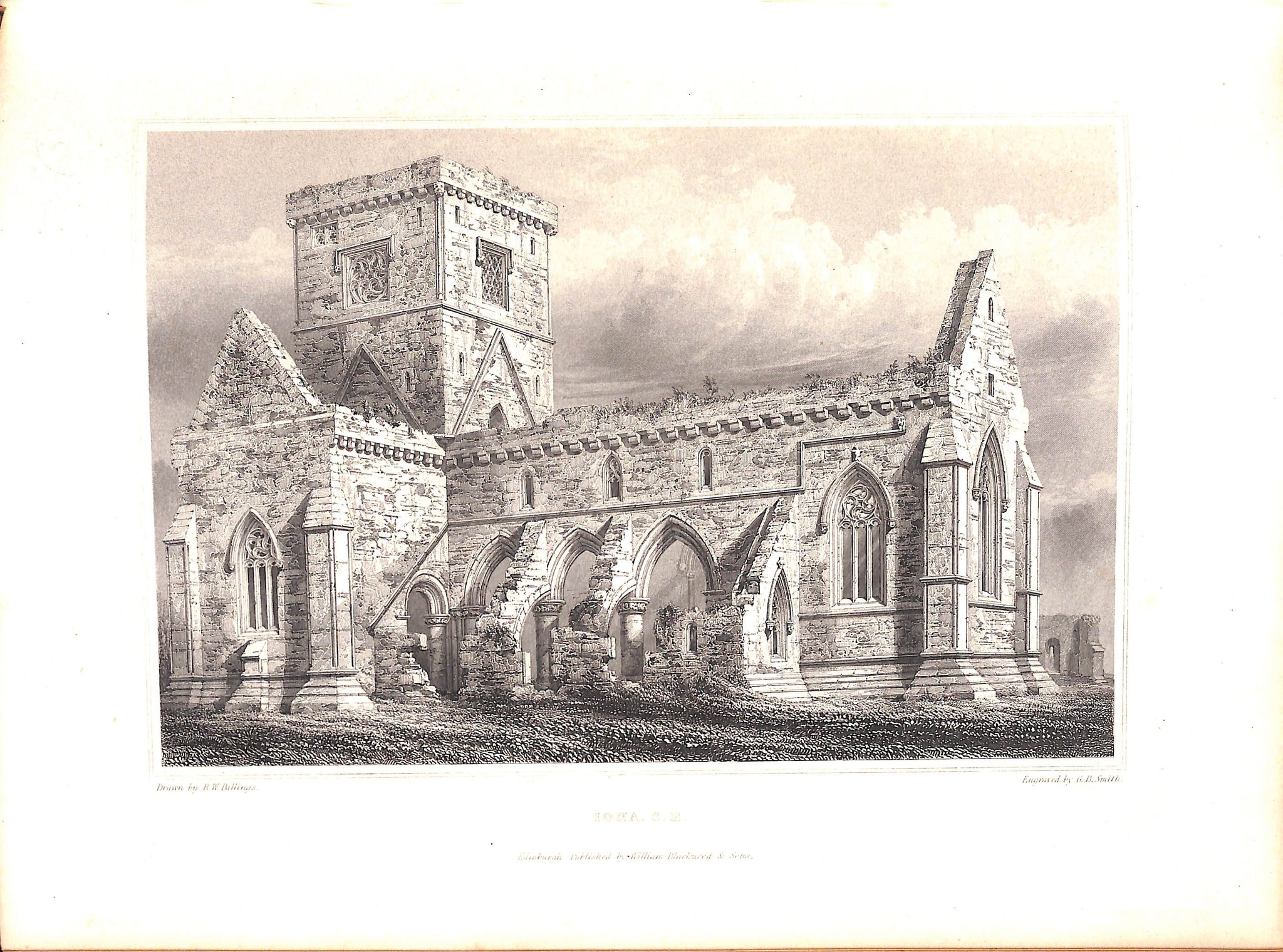 "Baronial And Ecclesiastical Antiquities Of Scotland: Volumes I - IV" 1852 BILLINGS, Robert William