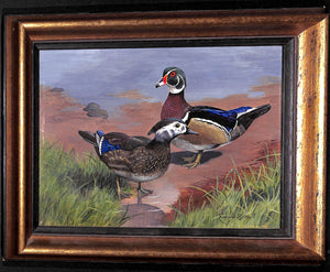 Richard Britton (b.1931-) Gamebirds Oil On Canvas Provenance: The C.Z. Guest Estate