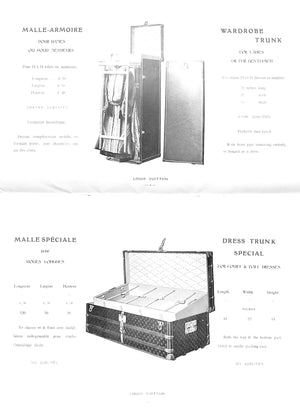 "Louis Vuitton: Fabrique d'Articles De Voyage" 1903 (SOLD)