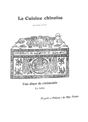 La Cuisine Chinoise by Henri Lecourt