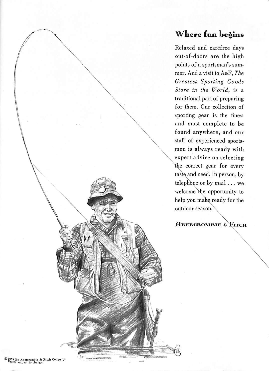 Abercrombie & Fitch 1959 Camping & Fishing Catalogue Abercrombie & Fitch 1959 Camping & Fishing Catalogue