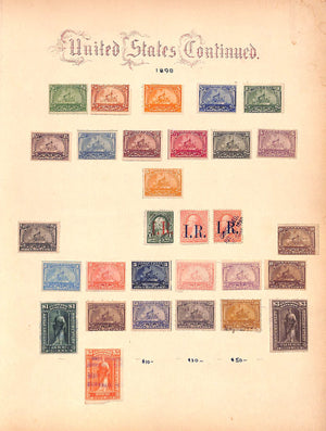 1898 US Postage Stamps Proprietary & Documentary