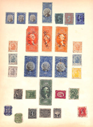 US Internal Revenue Postage Stamps