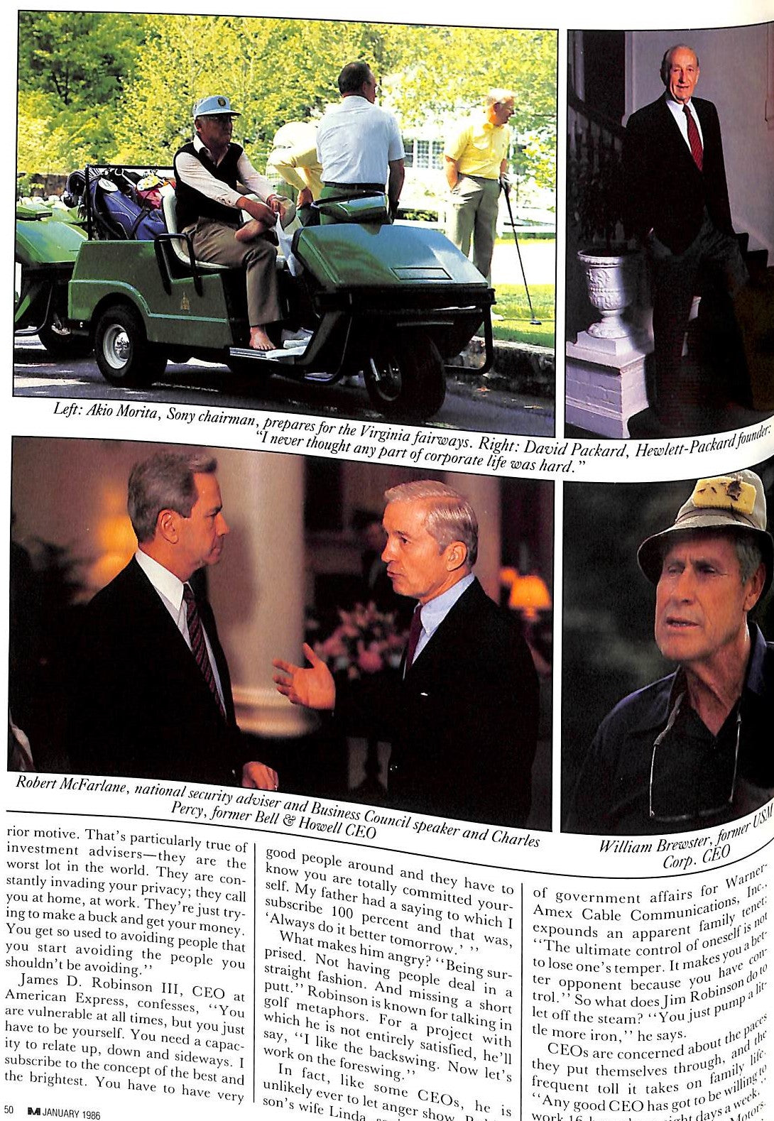 "M The Civilized Man: Who Has Style" January 1986