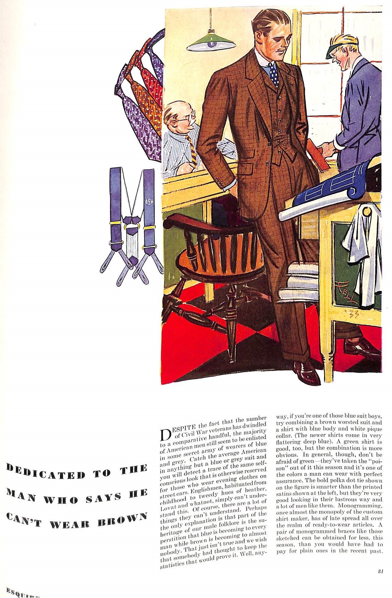 "Esquire Magazine #1 The Quarterly For Men Autumn 1933" (RARE Advance Copy)