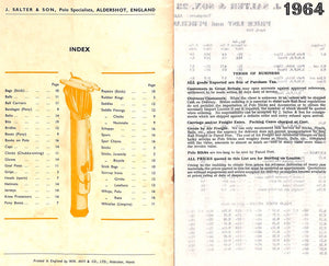 J. Salter & Son Polo 1964 Catalog No. 62