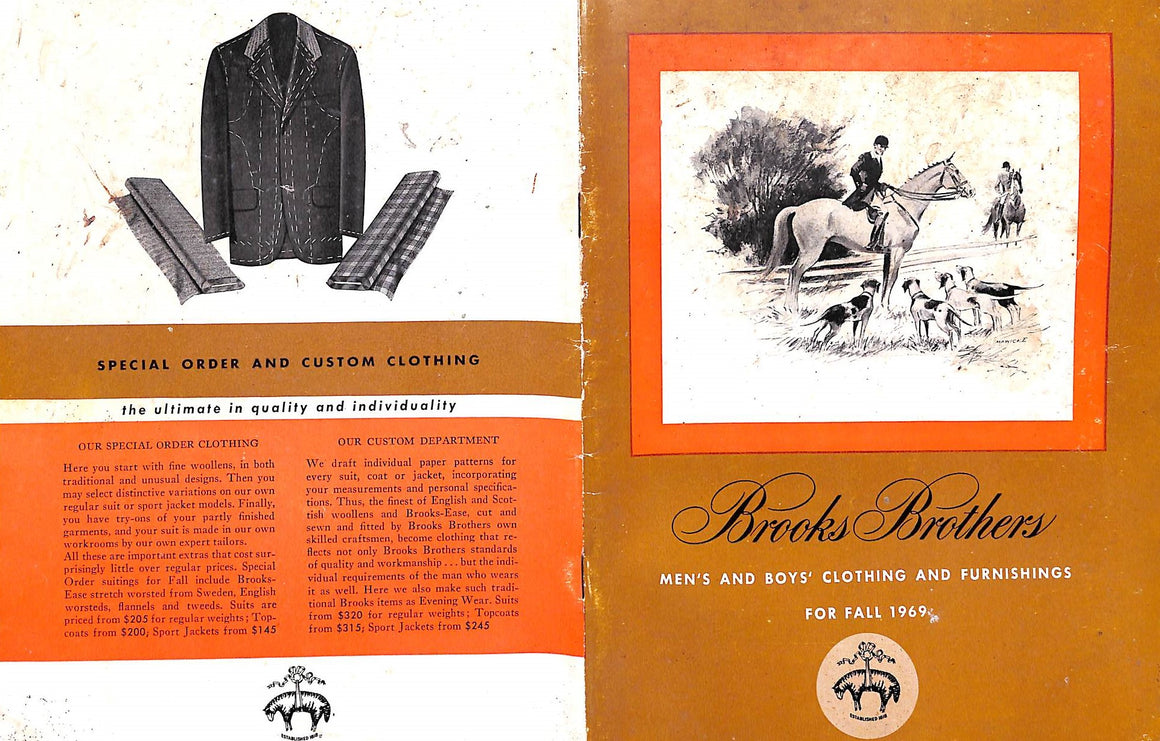 "Brooks Brothers Men's And Boys' Clothing And Furnishings For Fall" 1969