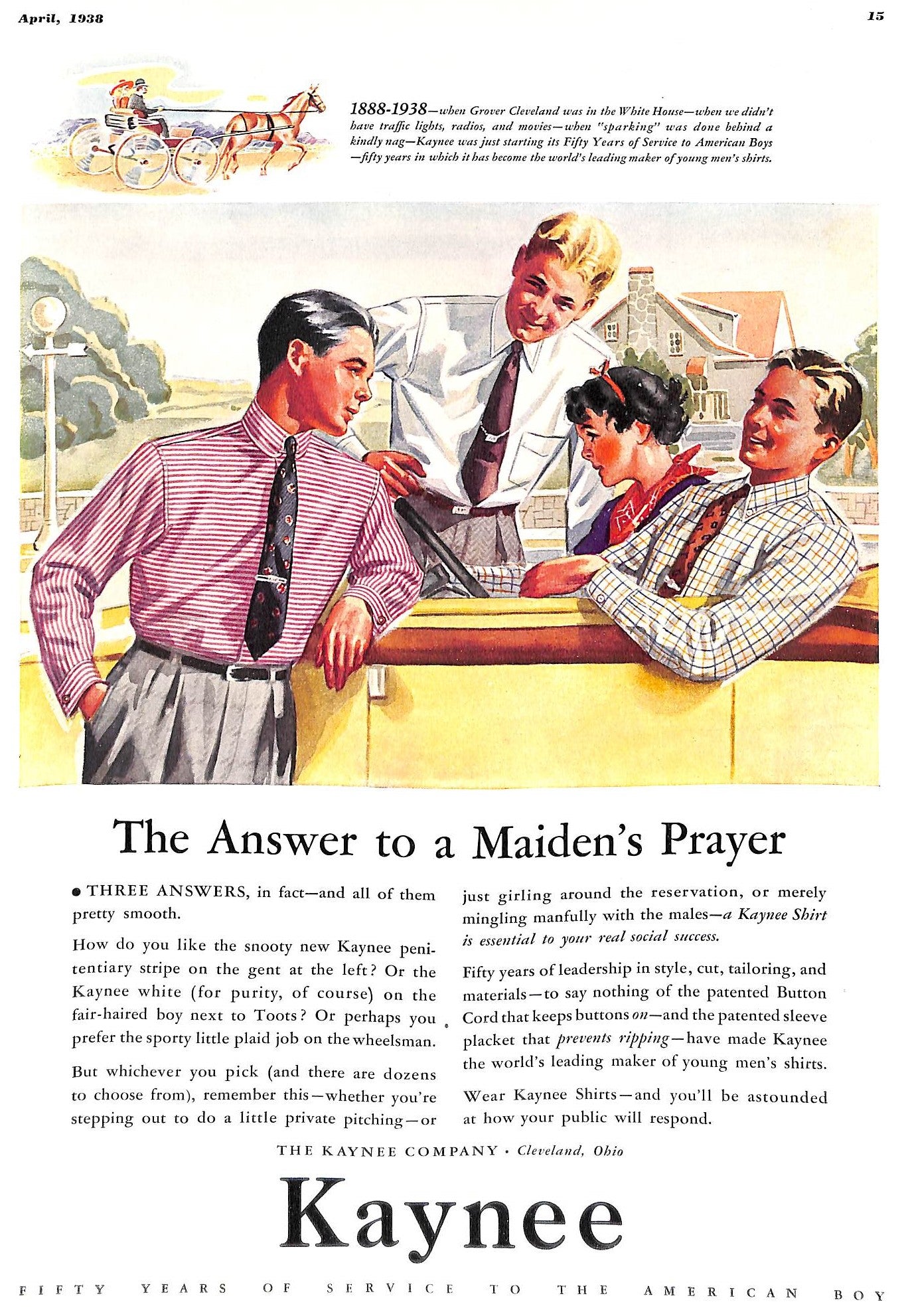 "Esquire: The Magazine For Men" April, 1938