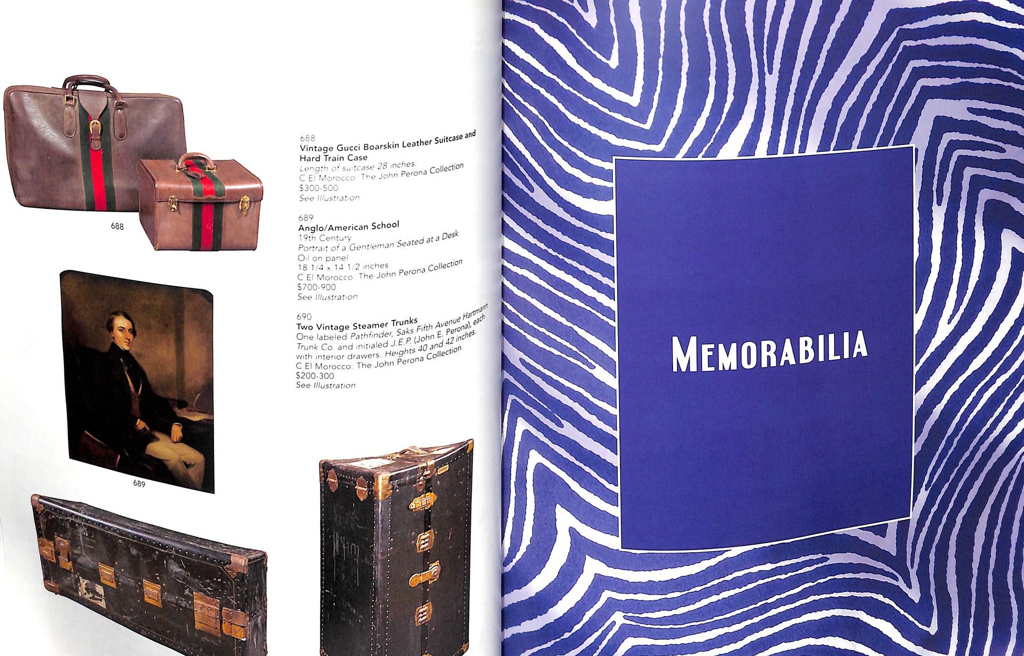 El Morocco The John Perona Collection - September 16, 2014 Doyle New York