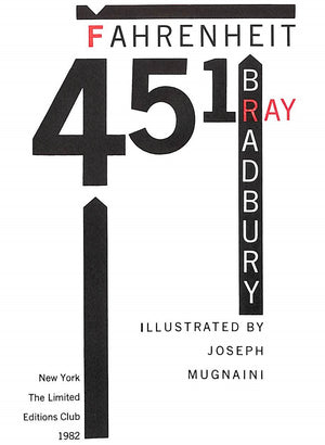 "Fahrenheit 451" 1982 by Ray Bradbury