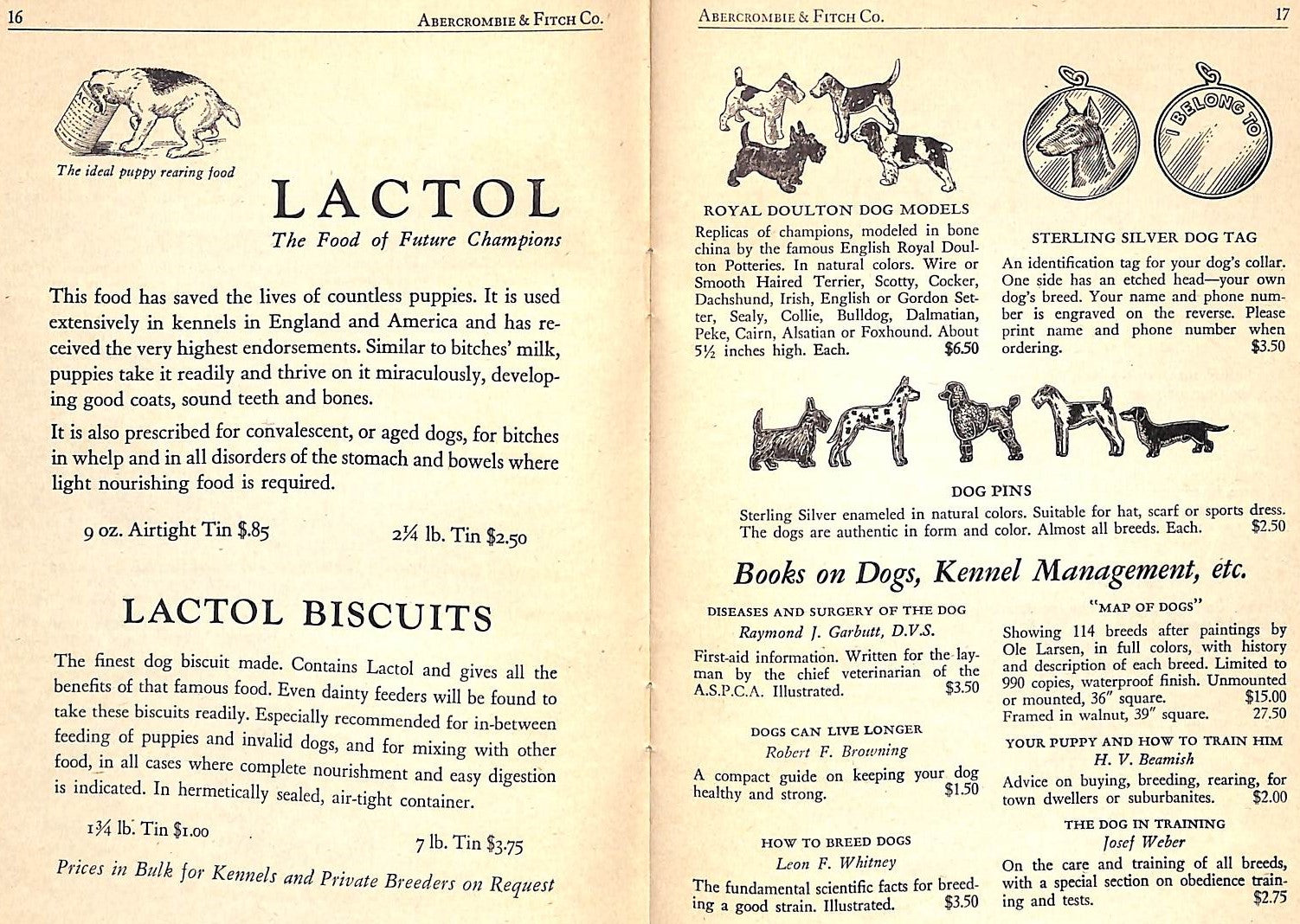 "Abercrombie & Fitch 1940 Dog Catalog"