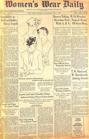 "Women's Wear Daily" June 1932