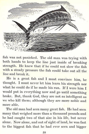 "The Old Man And The Sea" 1955 HEMINGWAY, Ernest