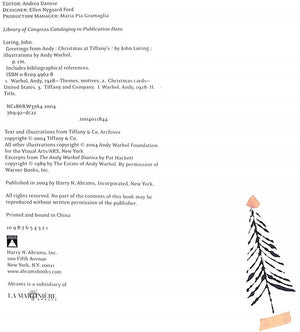 "Greetings From Andy (Warhol): Christmas At Tiffany's" 2004 LORING, John