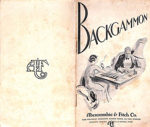 "Abercrombie & Fitch How To Play Modern Backgammon" 1930