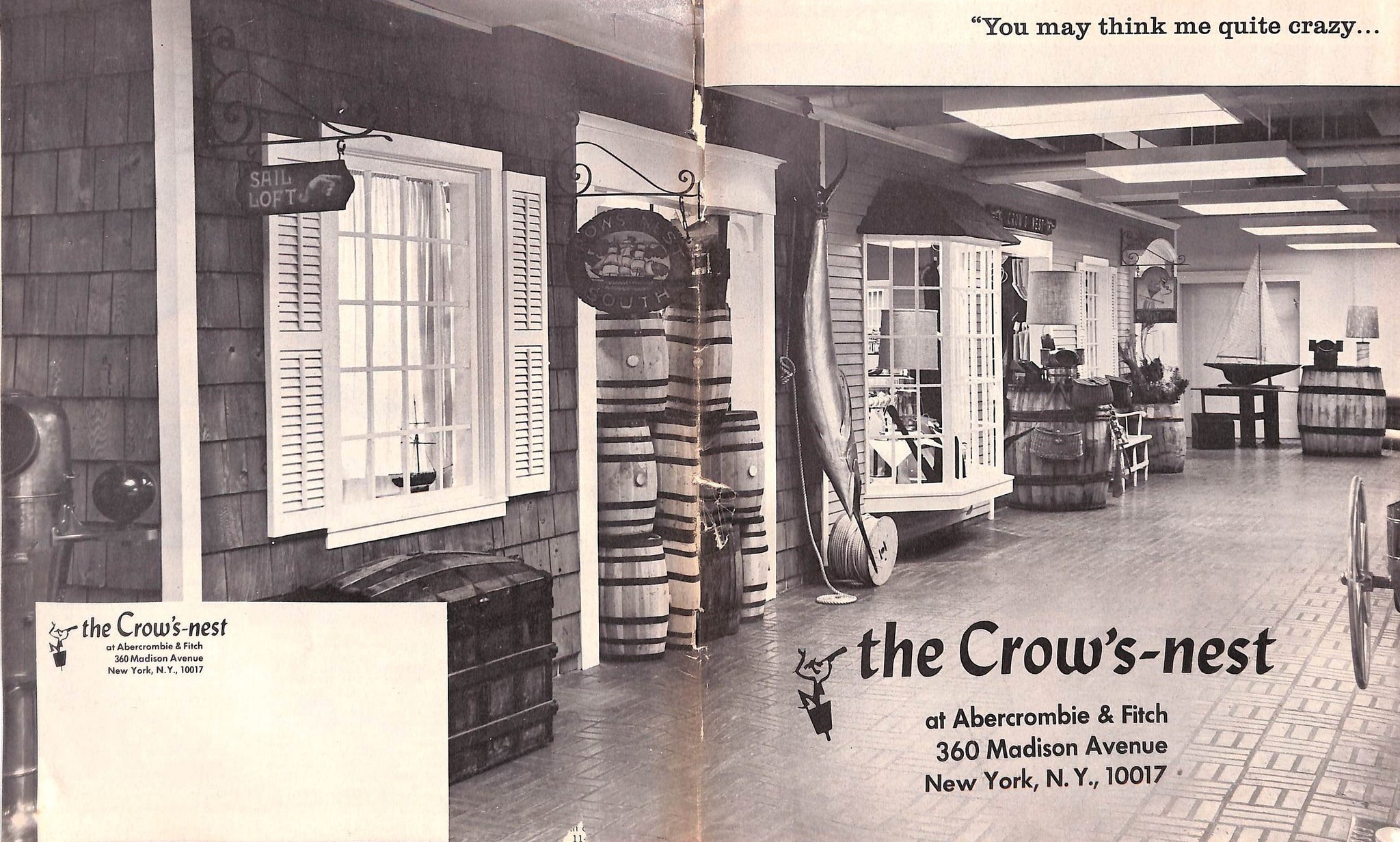"Abercrombie & Fitch The Crow'sNest" 1969 Catalog