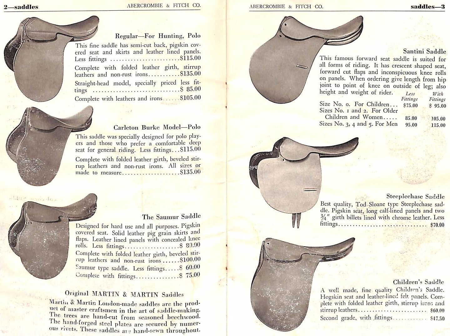 Abercrombie & Fitch Saddlery Riding & Polo Catalog