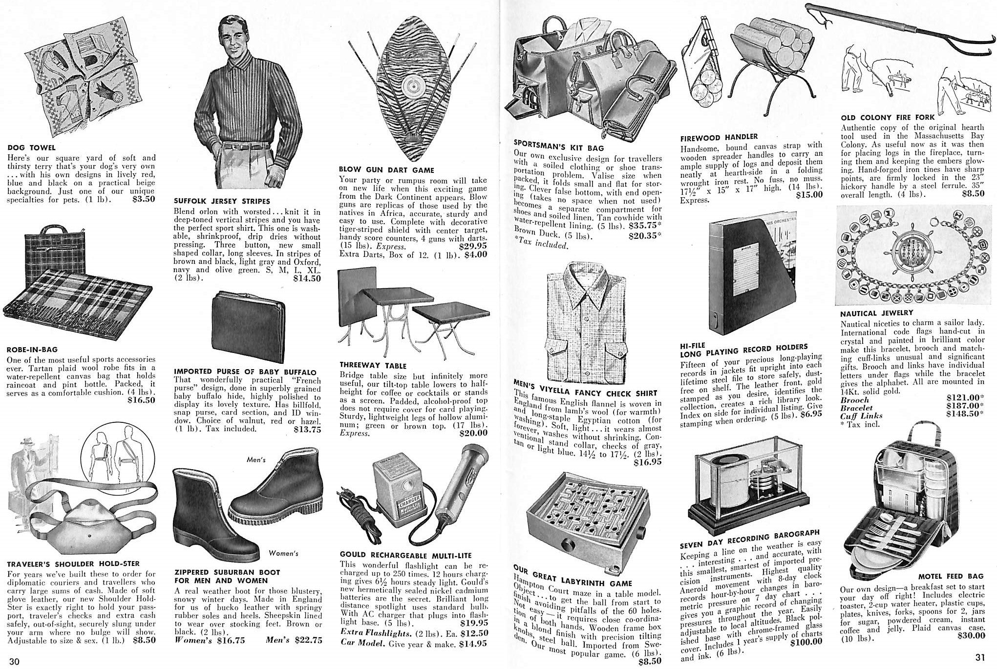 "Abercrombie & Fitch The 1956 Christmas Trail Catalog"