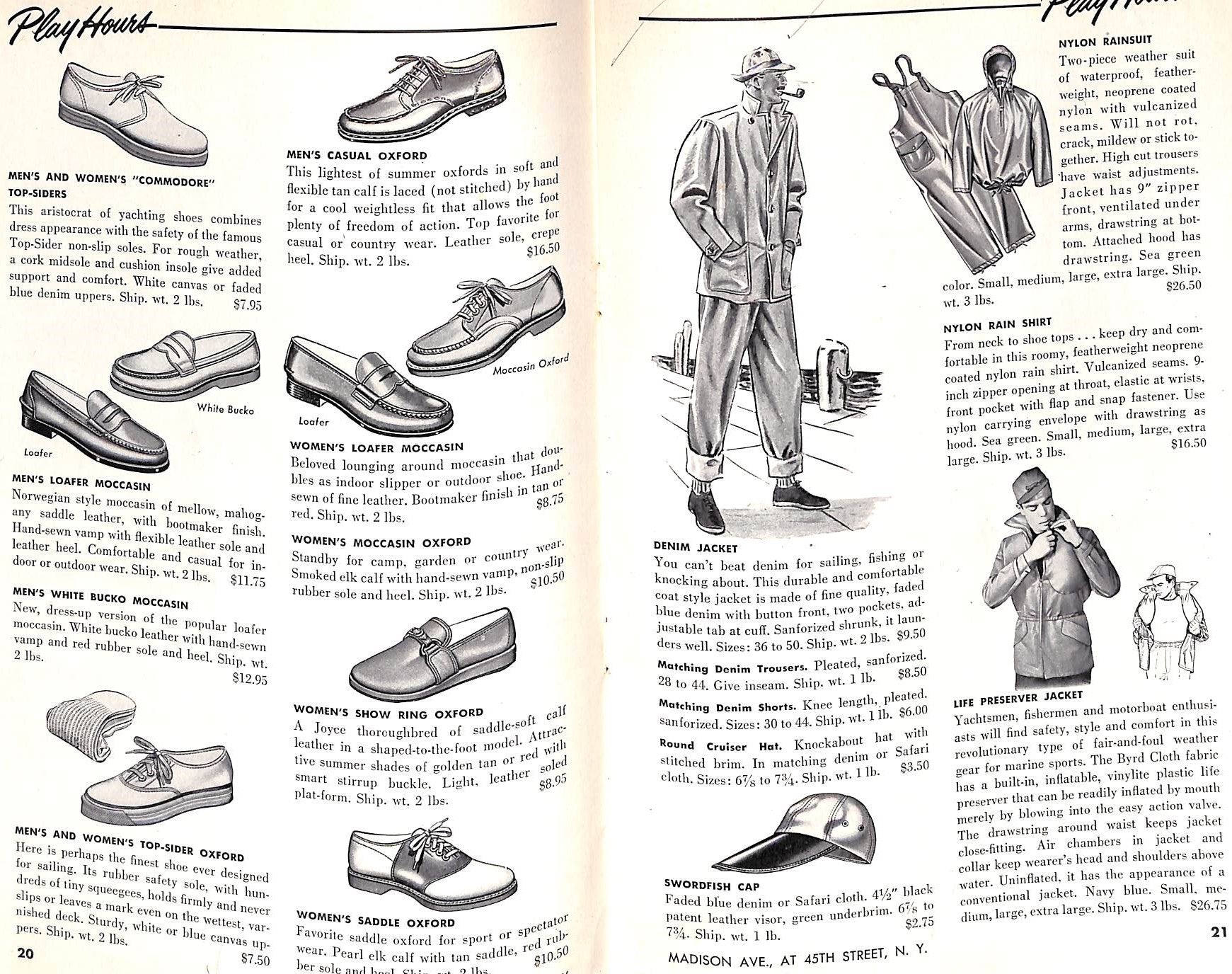 "Abercrombie & Fitch Play Hours XII" 1950