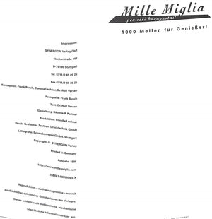 "Mille Miglia" 1998 (SOLD)