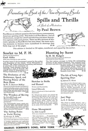 "Polo Magazine December, 1933" VISCHER, Peter [editor]