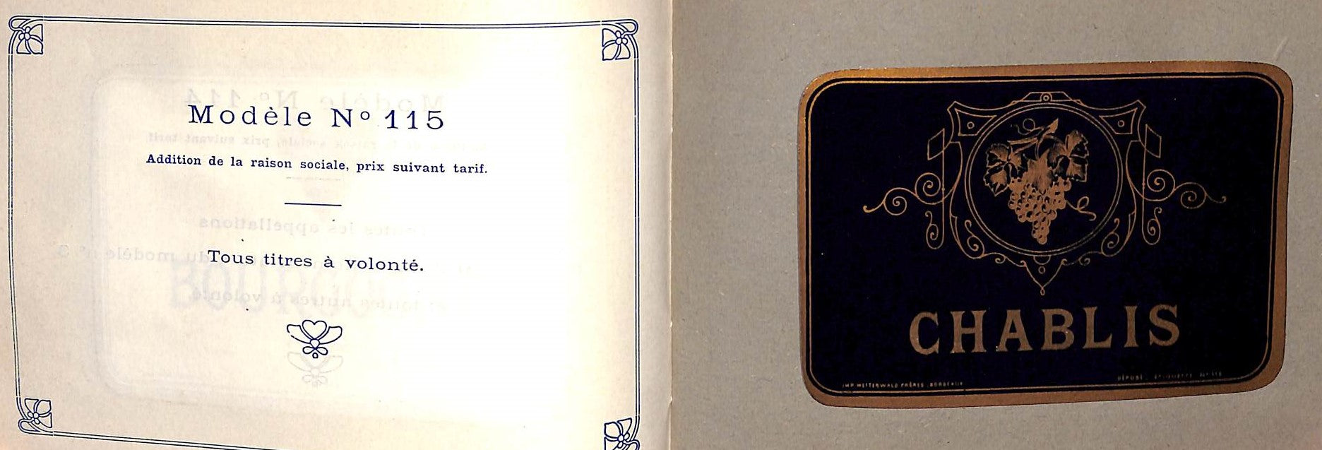 "Imprimerie Wetterwald Freres" 1931