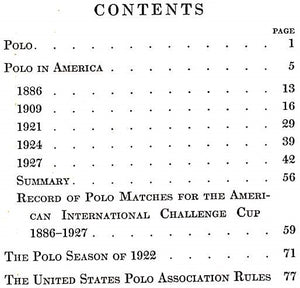 "The International Polo Cup" by F. Gray Griswold