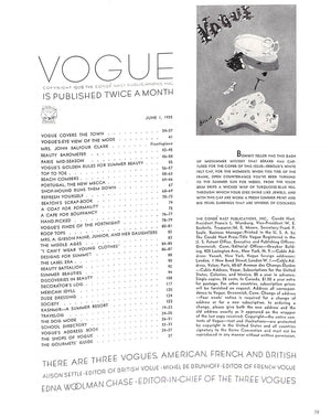 "Vogue June 1, 1935"