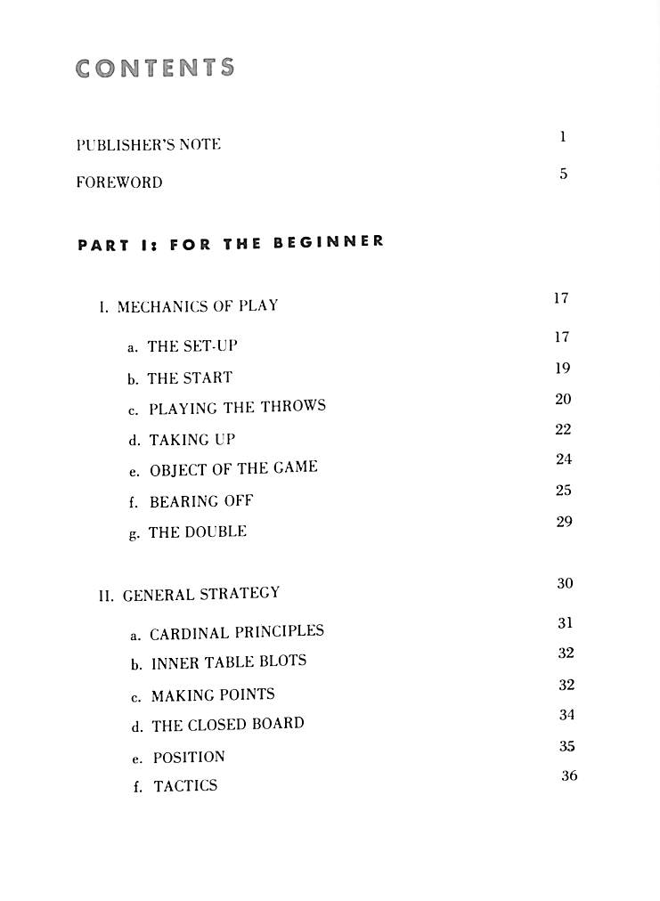 "Vanity Fair's Backgammon To Win" 1974 MABARDI, Georges