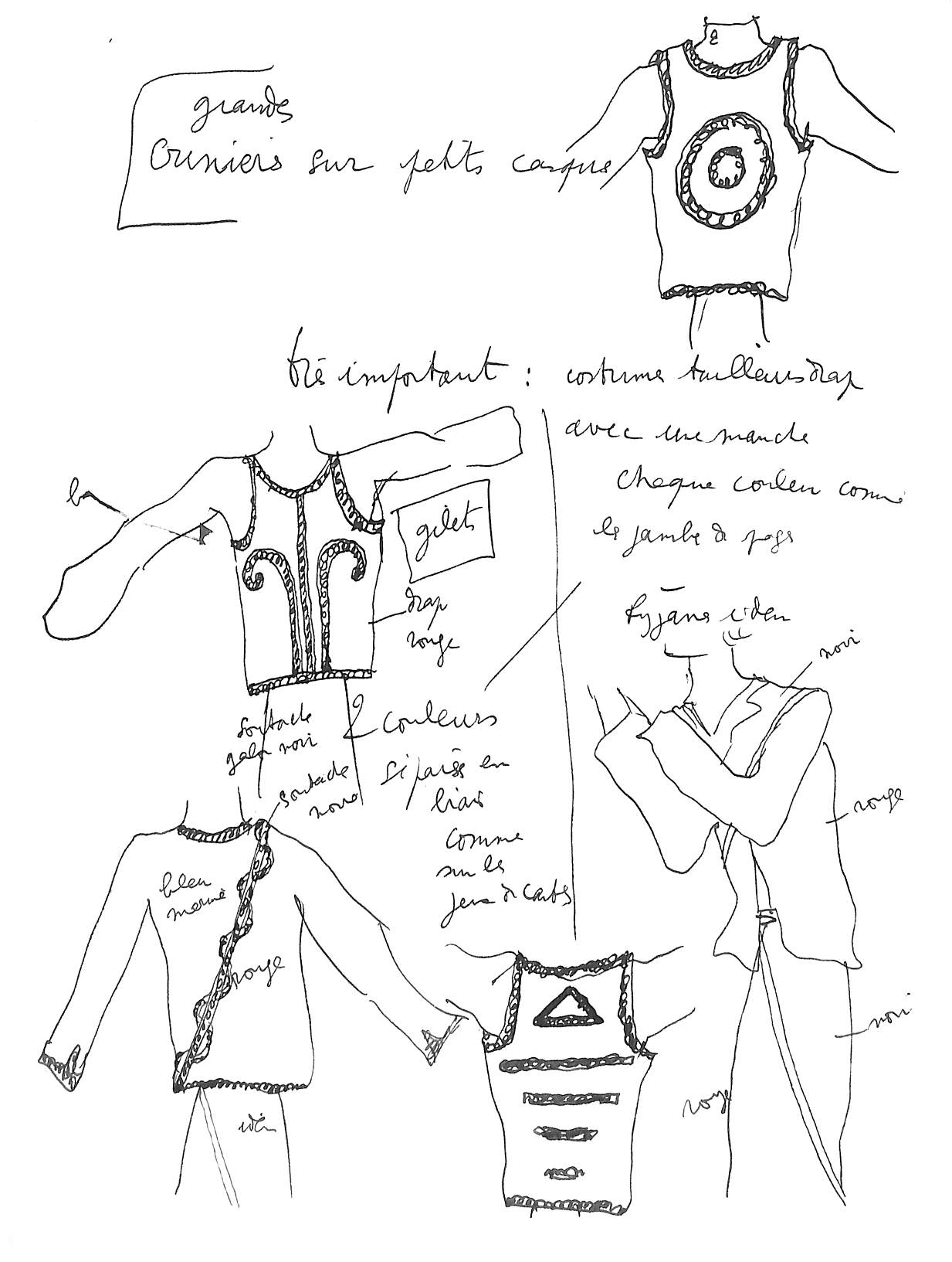 "Jean Cocteau: A Portfolio Of Fashion & Costume Designs" 1989 COCTEAU, Jean (SOLD)