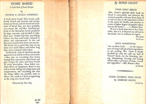 "Home Baked: A Little Book Of Bread Recipes" 1956 SCURFIELD, George & Cecilla