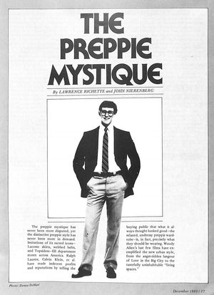 "Are You A Gay Preppie?" 1980 December