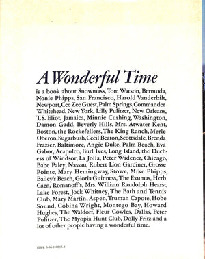 "A Wonderful Time: An Intimate Portrait of The Good Life" 1974 by Slim Aarons (SOLD)