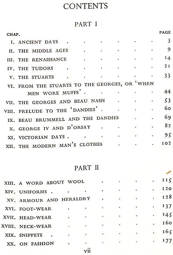 "When Men Wore Muffs; The Story Of Men's Clothes" 1936 PRICE, H.P.