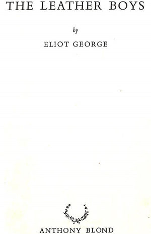 "The Leather Boys" 1961 GEORGE, Eliot