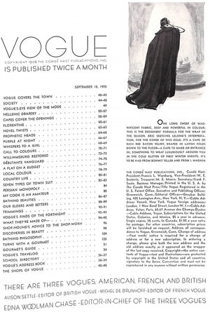 Vogue September 15, 1935