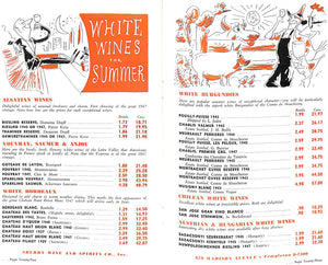 "To A Gay And Festive Summer" 1949 Catalog of Wines and Spirits