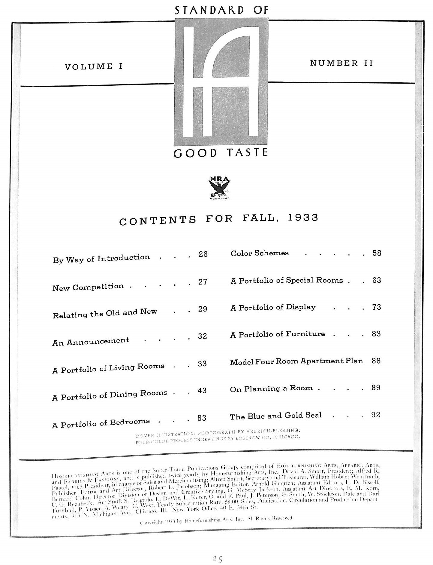 "Homefurnishing Art" 1933